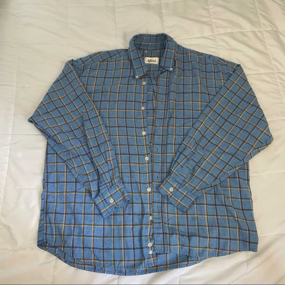 M/L Unisex Flannel Plaid Shirt